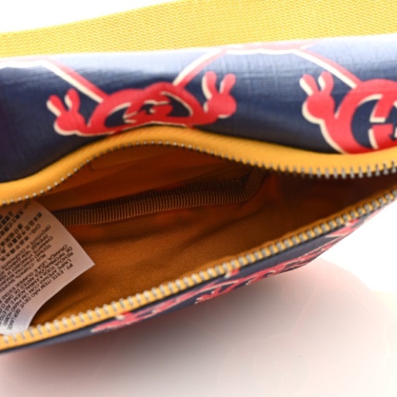 Gucci Coated Canvas Interlocking G Snail Childrens Belt Bag Blue - Picture 5 of 6